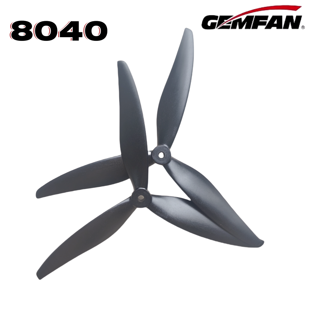 Drone Racing Motor - Gemfan 8040 8X4X3 3枚羽 8インチプロペラ RC撮影ドローン
