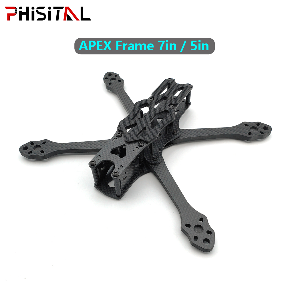 Drone Racing Motor - APEXフレーム 7インチ/6インチ/5インチ カーボンファイバー製クアッドコプターフレームキット（19/22mmカメラ用） | アナログVTX |