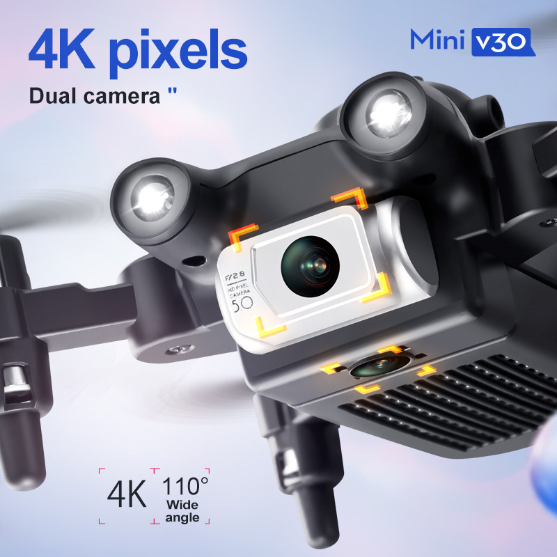 ミニ V30 WiFi FPV ドローン 4K HD デュア - Drone Racing Camera のレビューと価格
