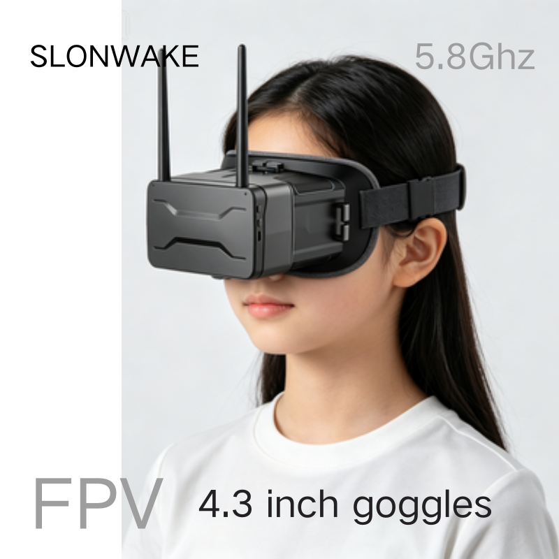 5.8G FPVゴーグル 4.3インチ 480*272ピクセ - Drone Racing Antenna のレビューと価格