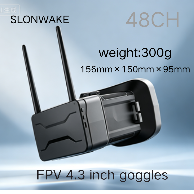 5.8G FPVゴーグル 4.3インチ 480*272ピクセ - Drone Racing Antenna のレビューと価格